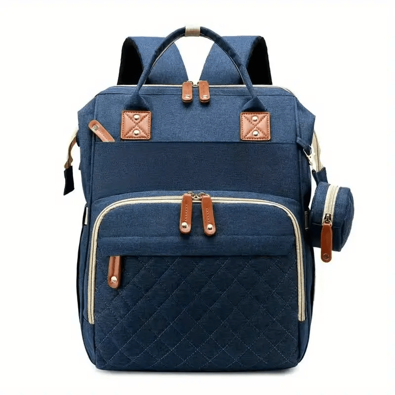 Versatile Large-Capacity Mommy Backpack - Organized Compartments for Bottles & Diapers - Ideal Holiday Gift