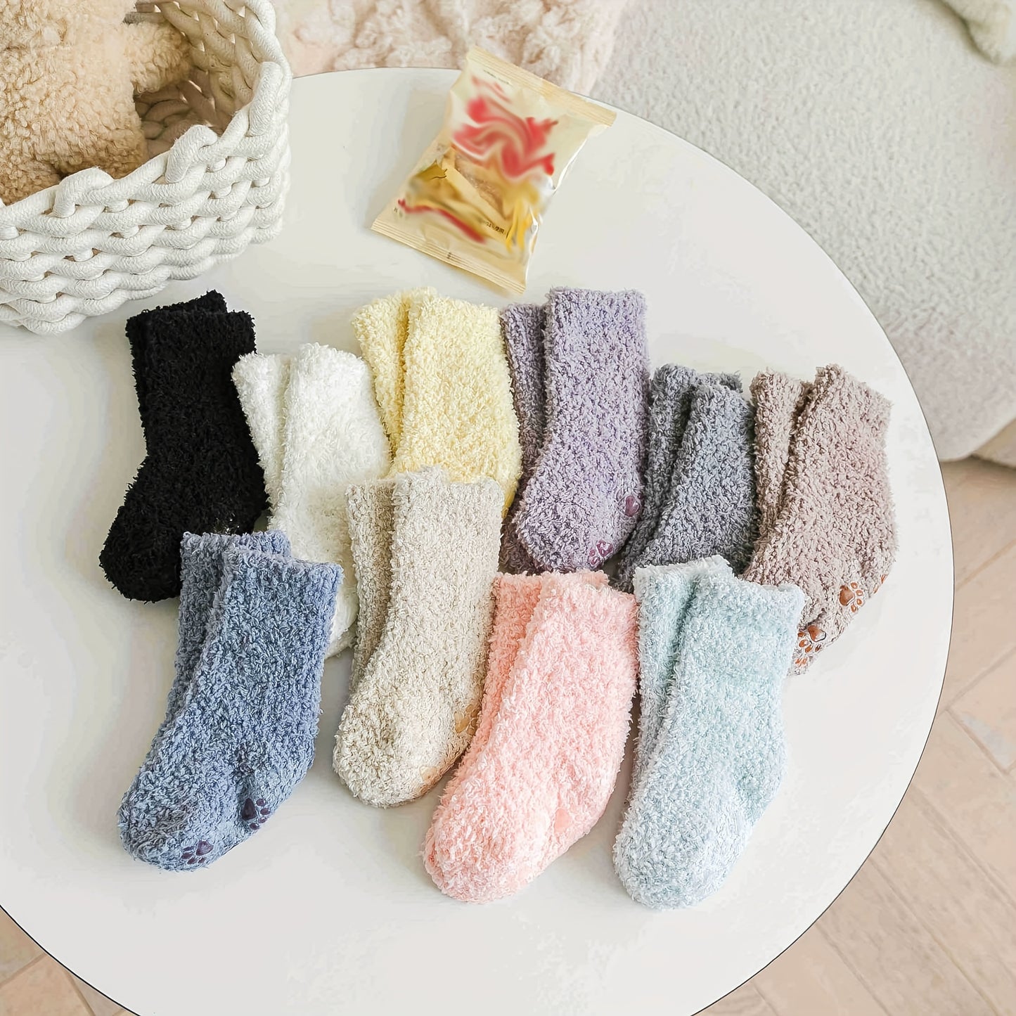 3pairs Baby Boys Kids Thickened Warm Coral Fleece Socks For Winter, Anti-skid Socks, 0-5 Years Old Toddlers Children's Trendy Socks