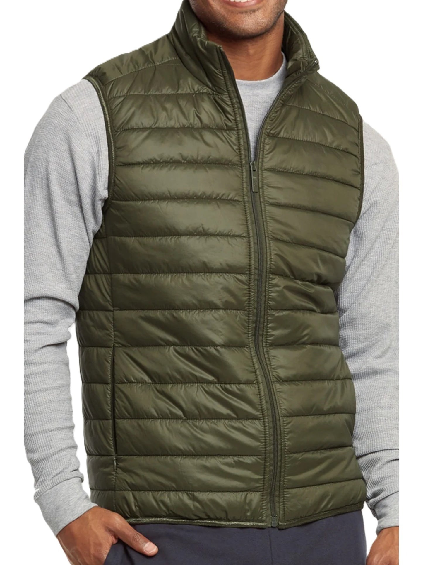 PLUS SIZE MEN'S LIGHTWEIGHT PUFFER VEST