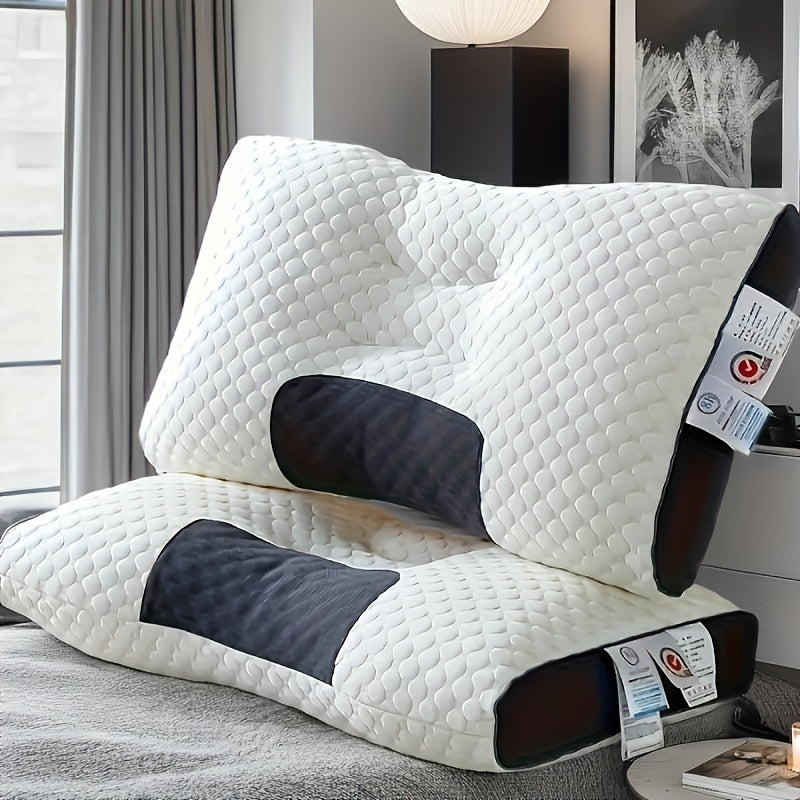 1pc/2pcs, Memory Foam Neck Pillow, Antibacterial Cotton, Ergonomic Contour Design, Removable Cover, Ideal for Holiday Gifts, Polyester (Polyester Fiber) Material, No Battery, No Embellishments
