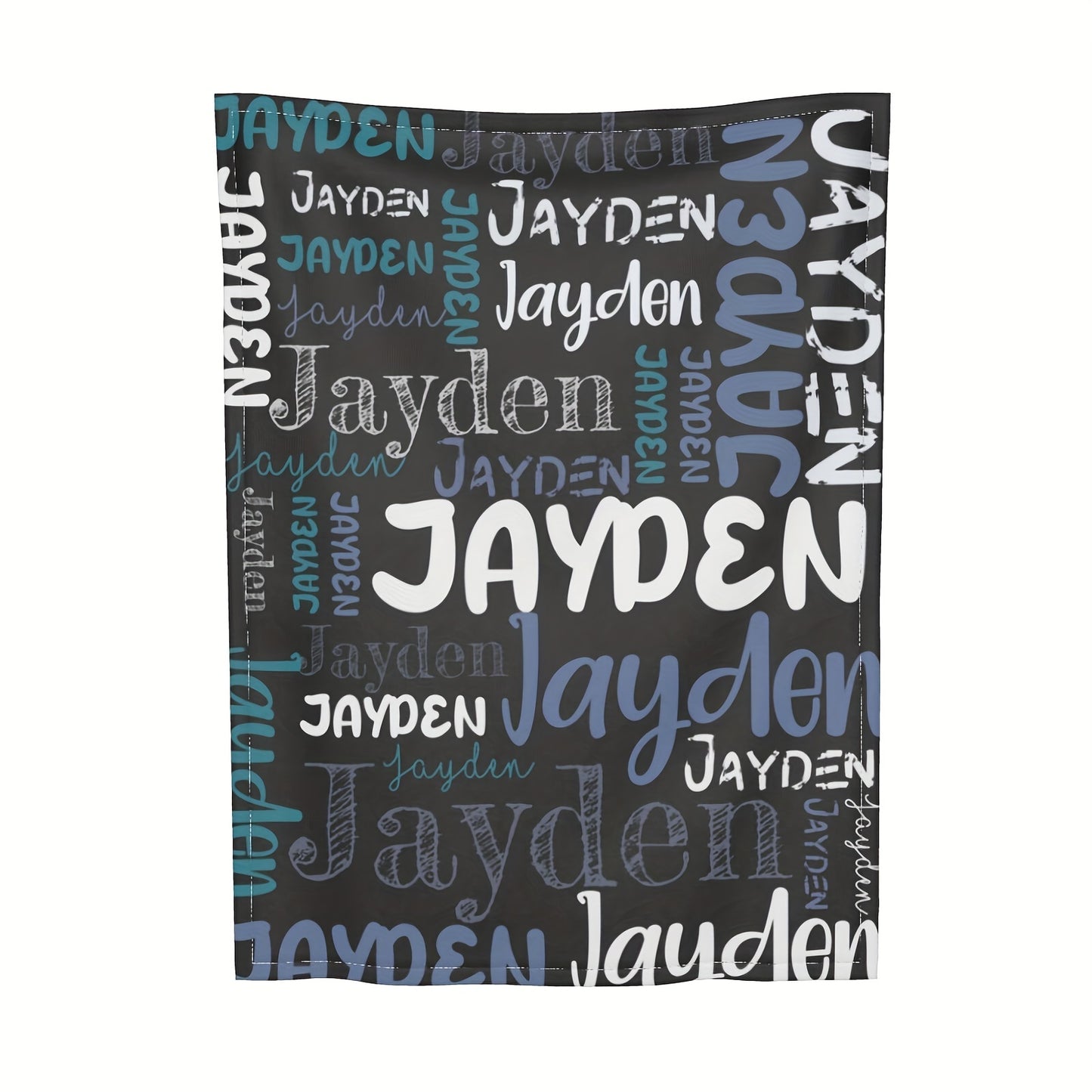 Custom Name Blanket - Soft Flannel, All-Season, Anti-Allergy, Machine Washable - Perfect for Couch, Bed, Office, and Camping