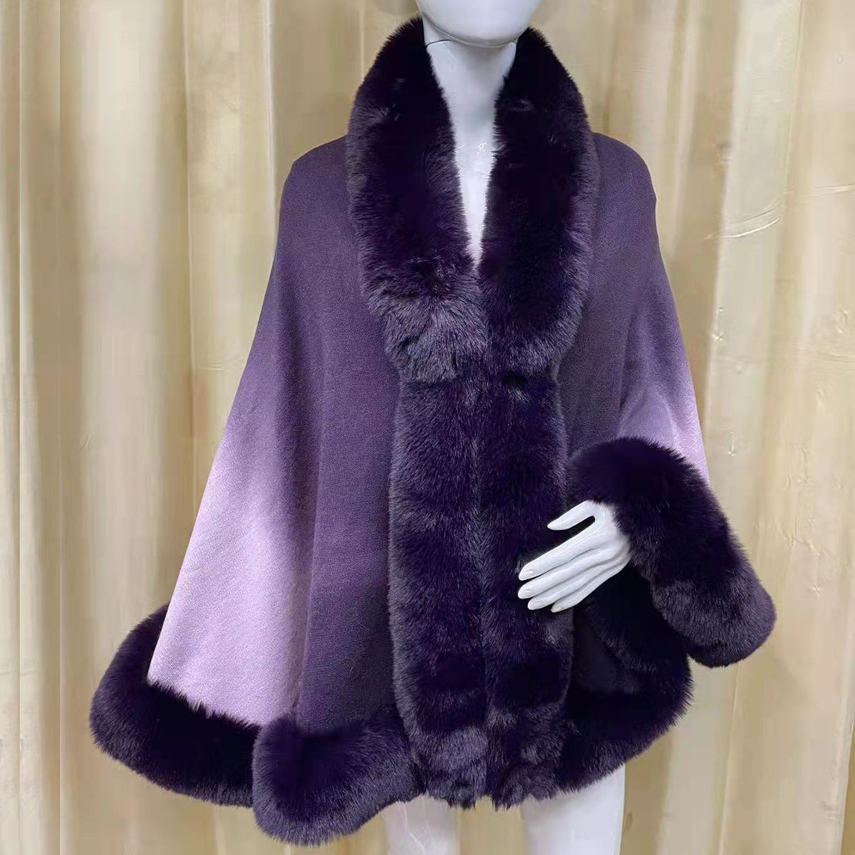 25.60"X64.96" Luxurious Imitation Rabbit Fur Shawl Scarf Collar - Soft, Warm, and Cozy Winter Cloak Wrap with Imitation Cashmere Feel - Perfect for Cold Weather, Outdoor Activities, and Fashion Statement