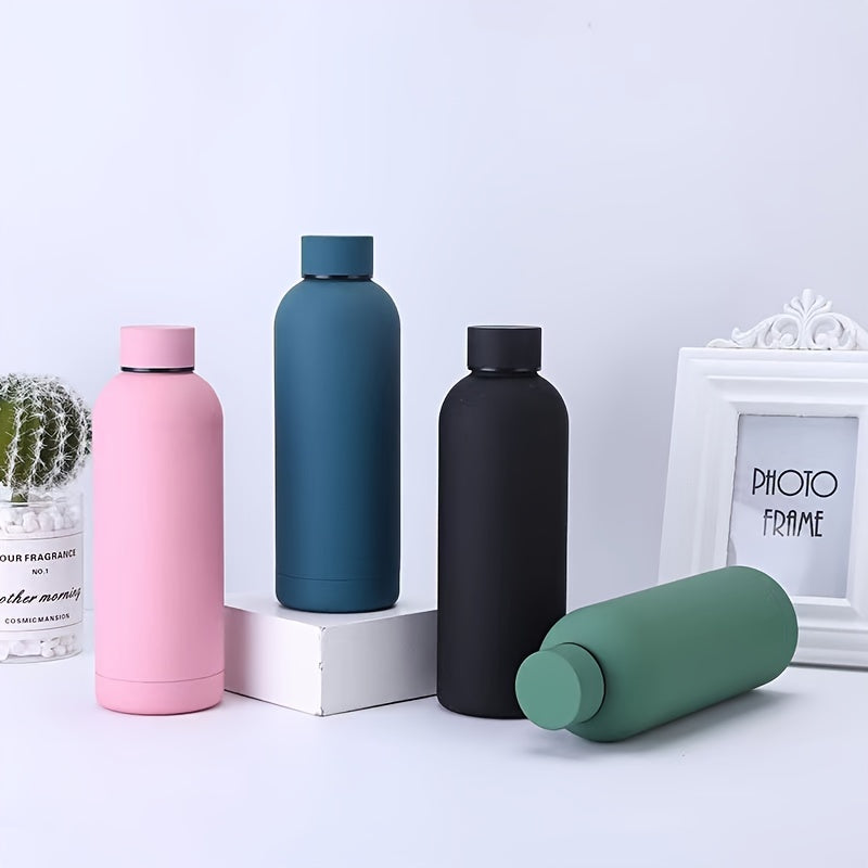 1pc 304 Stainless Steel Vacuum Insulated Cup, Double-layer Sports Water Bottle, Suitable For Outdoor Sports, Fitness Training, 350ml/500ml/750ml(11.83oz/16.91oz/25.36oz)
