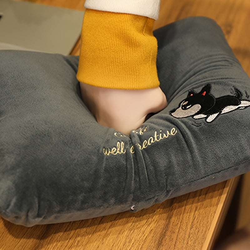 1pc Compact & Comfortable Nap Pillow - Portable, Soft Support Cushion for Lunch Breaks, Office & Student Use