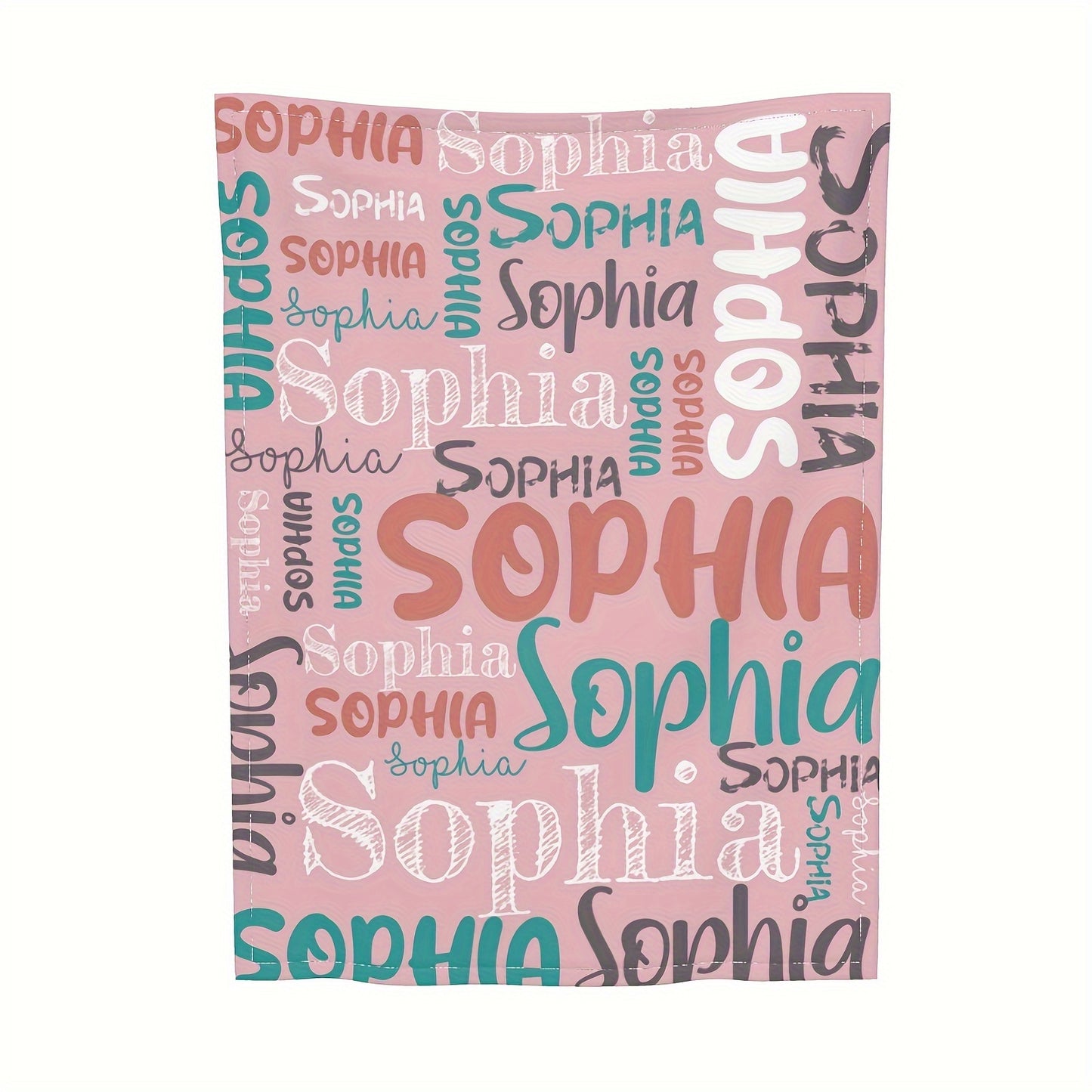 Custom Name Blanket - Soft Flannel, All-Season, Anti-Allergy, Machine Washable - Perfect for Couch, Bed, Office, and Camping