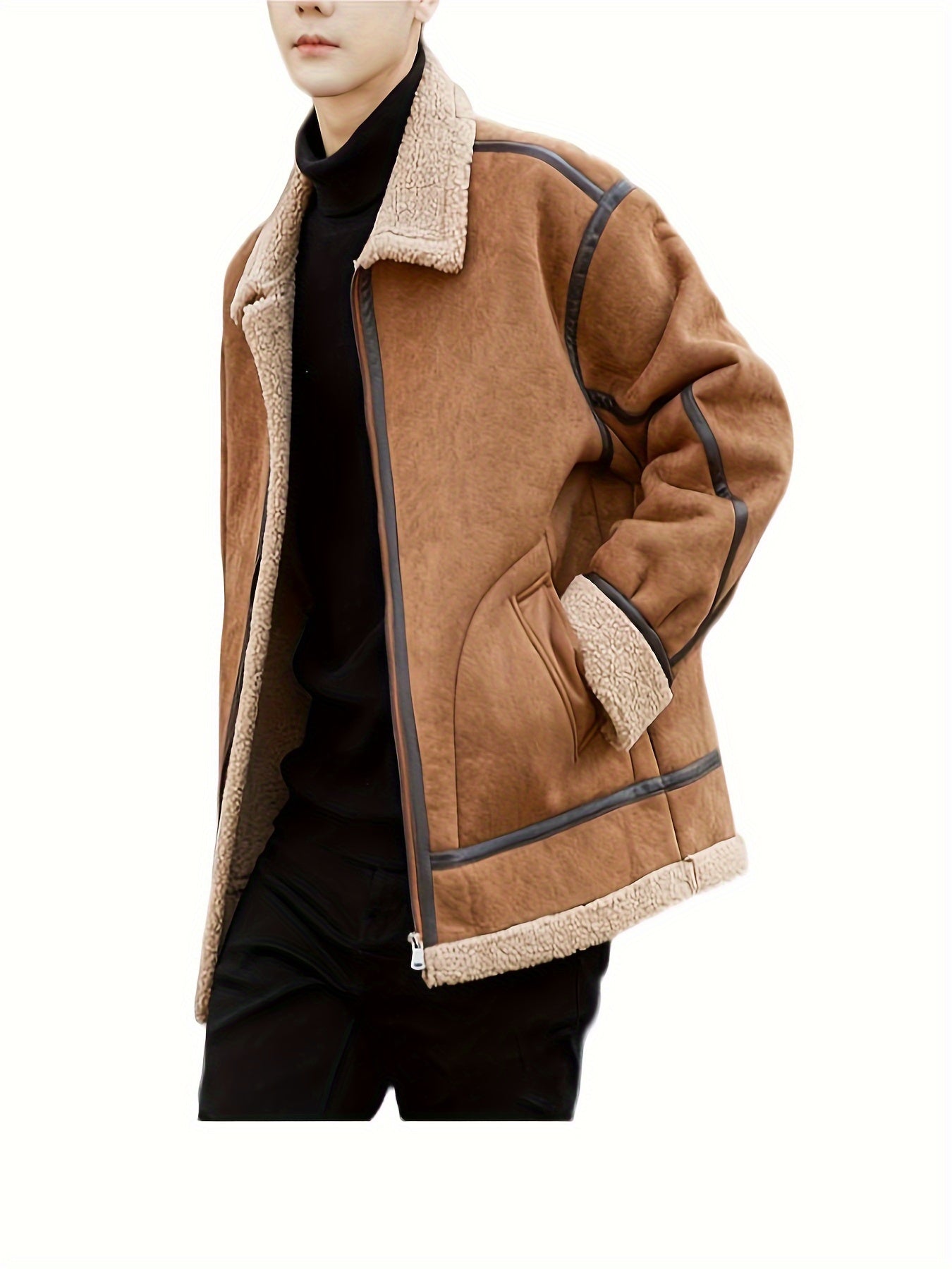 Men's Urban Lapel Jacket - Handsome, Padded, Everyday Outdoor Wearable, Stylish, and Versatile for Men