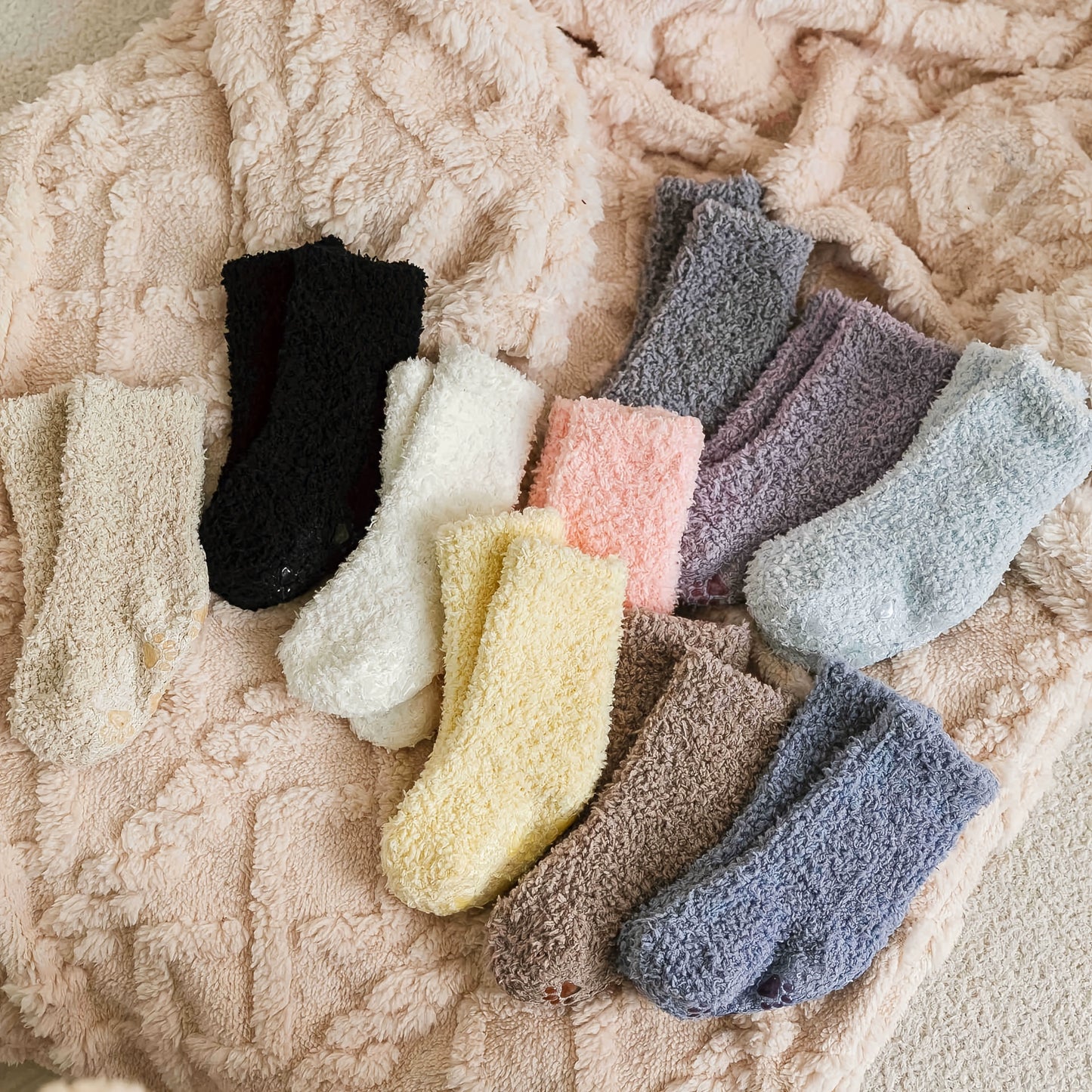 3pairs Baby Boys Kids Thickened Warm Coral Fleece Socks For Winter, Anti-skid Socks, 0-5 Years Old Toddlers Children's Trendy Socks