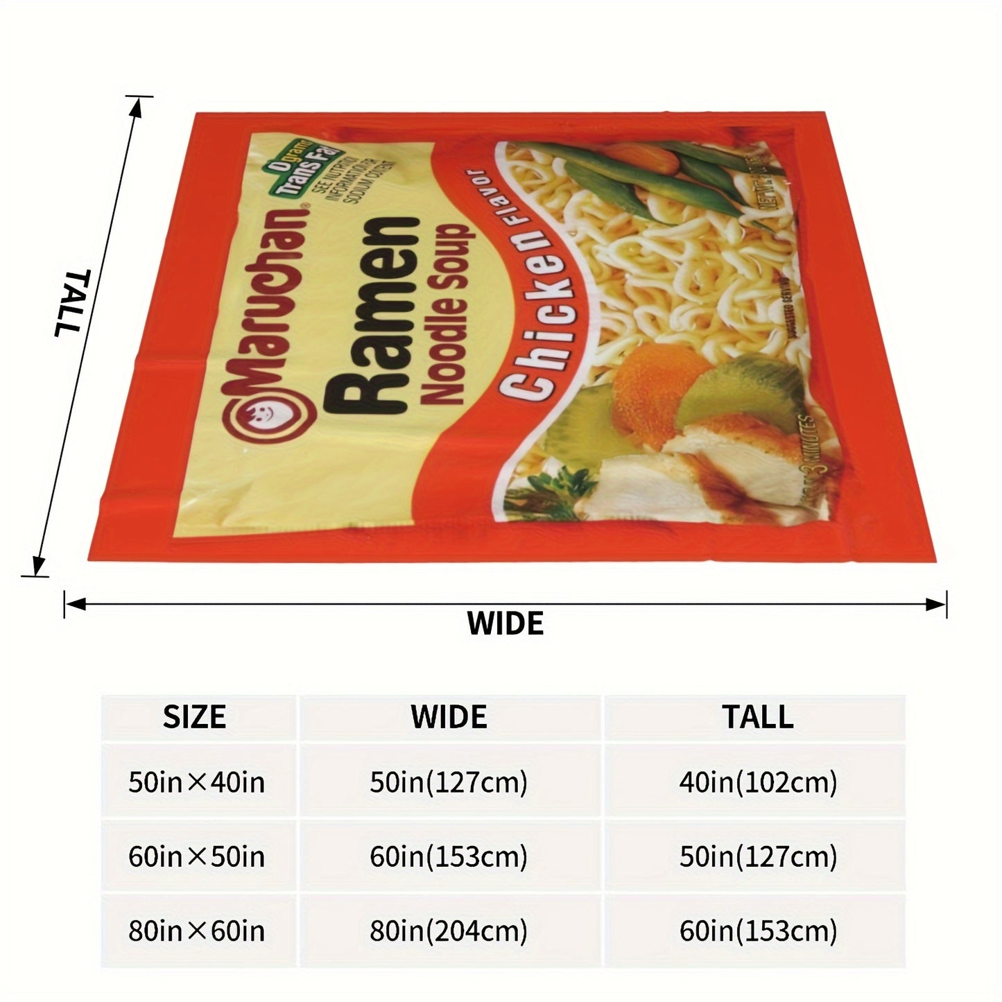 1pc Cozy Chicken Flavored Noodle Soup Inspired Plush Blanket - Ultra-Soft, Lightweight, and Warm Microfiber Throw for All Seasons, Perfect for Snuggling Up on Sofa, Couch, Office, Camping, and Outdoor Adventures - Machine Washable, Easy Care, and Versatil