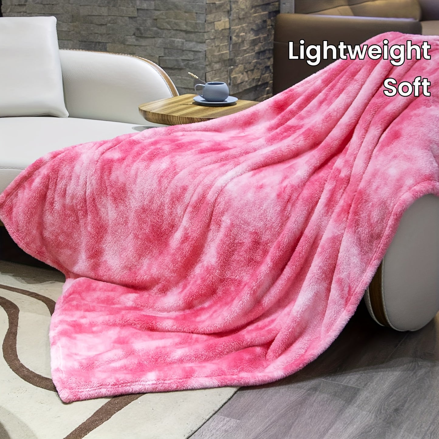 1pc Fleece Throw Blanket Cozy Soft Lightweight Throw Blankets Warm Plush Pink Purple Fall Blankets And Throws Couch Sofa Bed Blanket Bedding Boys Girls Adults