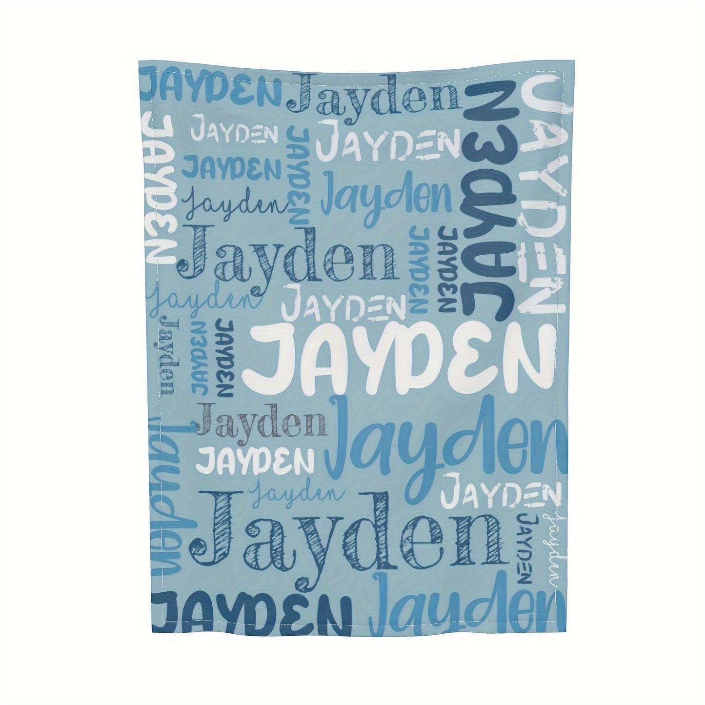 Custom Name Blanket - Soft Flannel, All-Season, Anti-Allergy, Machine Washable - Perfect for Couch, Bed, Office, and Camping