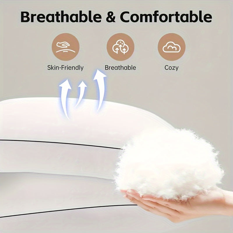 2/4pcs Luxury Gel Pillows - Cooling & Supportive, Soft Down Alternative, Ideal for All Sleep Positions, Breathable Polyester Cover, Machine Washable - Available in 3 Colors