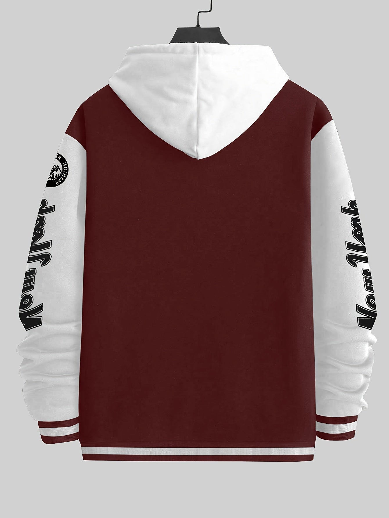 Plus Size NY LETTER PRINT Varsity Style Baseball Jacket With Pockets, Outdoor Cloth