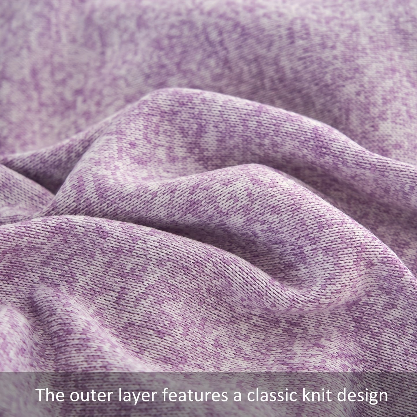Sweatshirt Blanket Set TWIN (1blanket with 1 sham)/QUEEN (1blanket with 2 shams)/King (1blanket with 2 shams) 300GSM for Jersey Knit Thin Soft Breathable Blanket Set Brings a Stylish Appearance to Bedroom Living Room Couches for all year roud