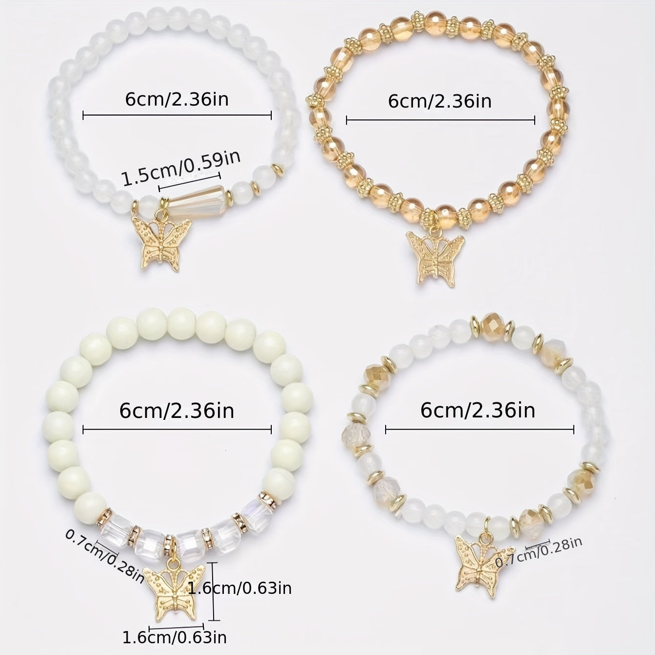 New Statement Bohemian Butterfly Layered Beaded Fashion Link - Chic Women's Jewelry for Creative Souls - Multi-Layered, Colorful, and Eye-Catching Accessory