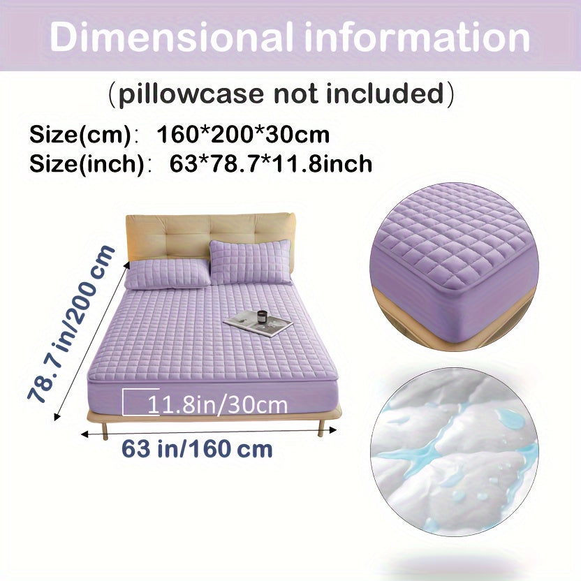 1pc Deluxe Hypoallergenic Mattress Protector - Deep Pocket, Quilted, Waterproof and Soft, for Comfortable Sleep in Bedroom or Guest Room