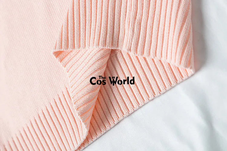 XS-XXL Spring Autumn Men's Women's Solid Color Sleeveless Knit Vests Pullovers V Neck Sweaters Coat For JK School Uniform