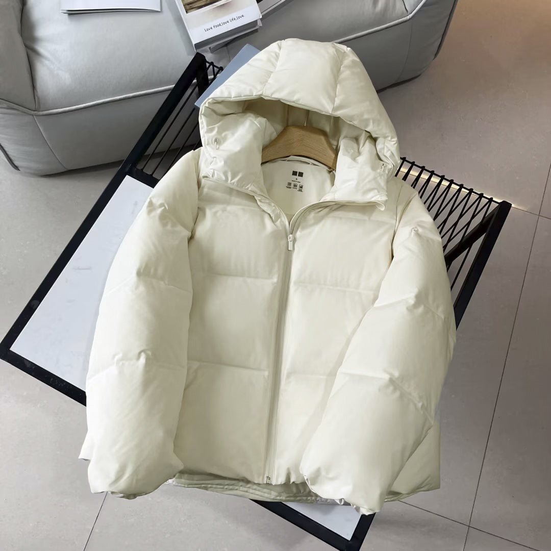 Fitting Room~ Seamless Down Hooded Jacket Thickened Down Jacket Women's Warm 2023 Winter Women's S460920