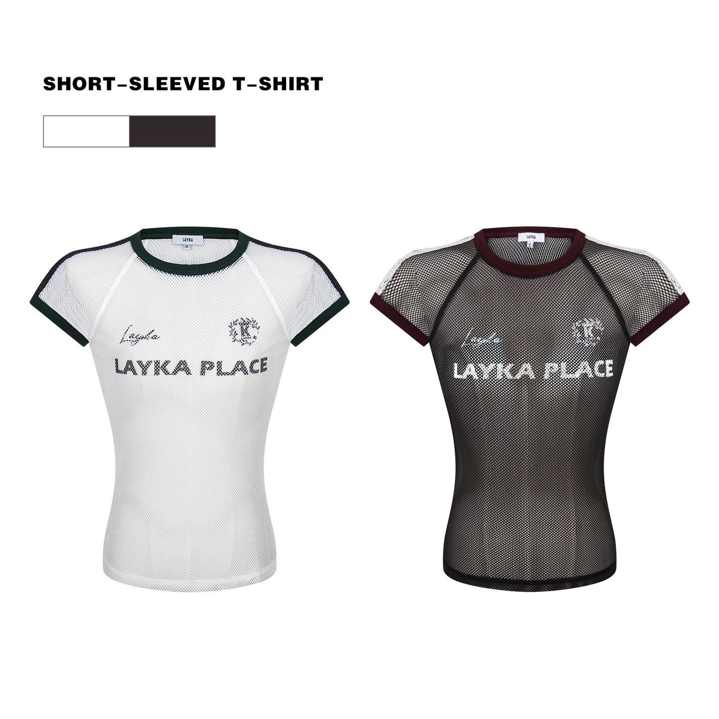 TX220 Trend 2025 Women's Premium Sense Street Tide Grid Breathable Design Short Sleeve Spice Girls Niche Skinny T-Shirt