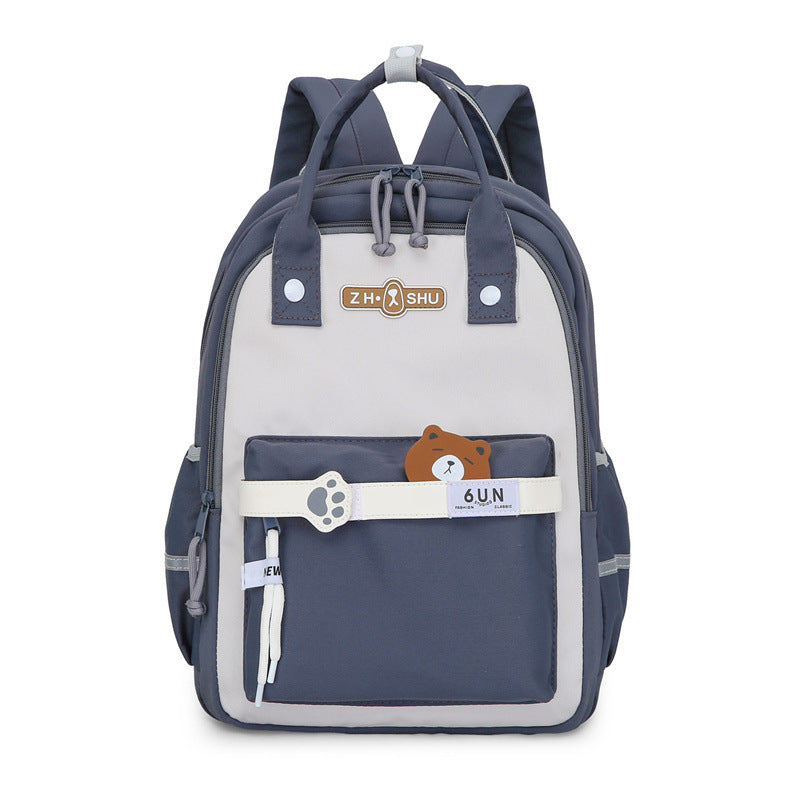 Backpack Men's and Women's Ins Style Student Schoolbag High School Female College Student High School Student Cross-Border Bag Large-Capacity Backpack