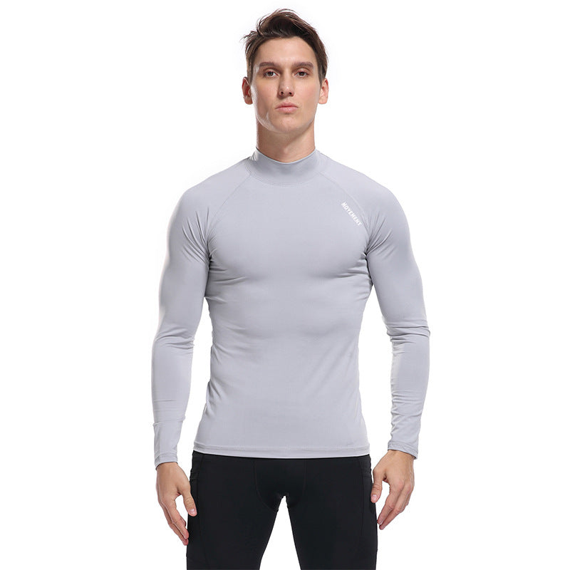 ZLLKL 2025 Outdoor quick-drying clothes, tight-fitting men's long-sleeved sportswear, light pressure, comfortable and breathable gym clothes, quick-drying men's t-shirt.