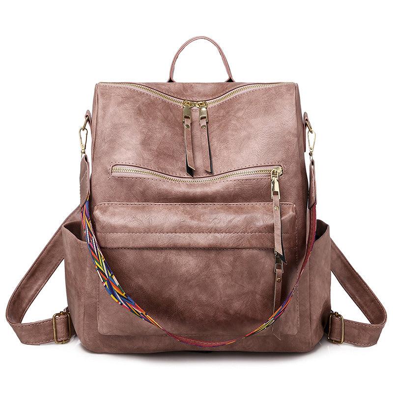 2025 2025 new backpack cute female PU retro home mommy bag, backpack large capacity, girls backpack