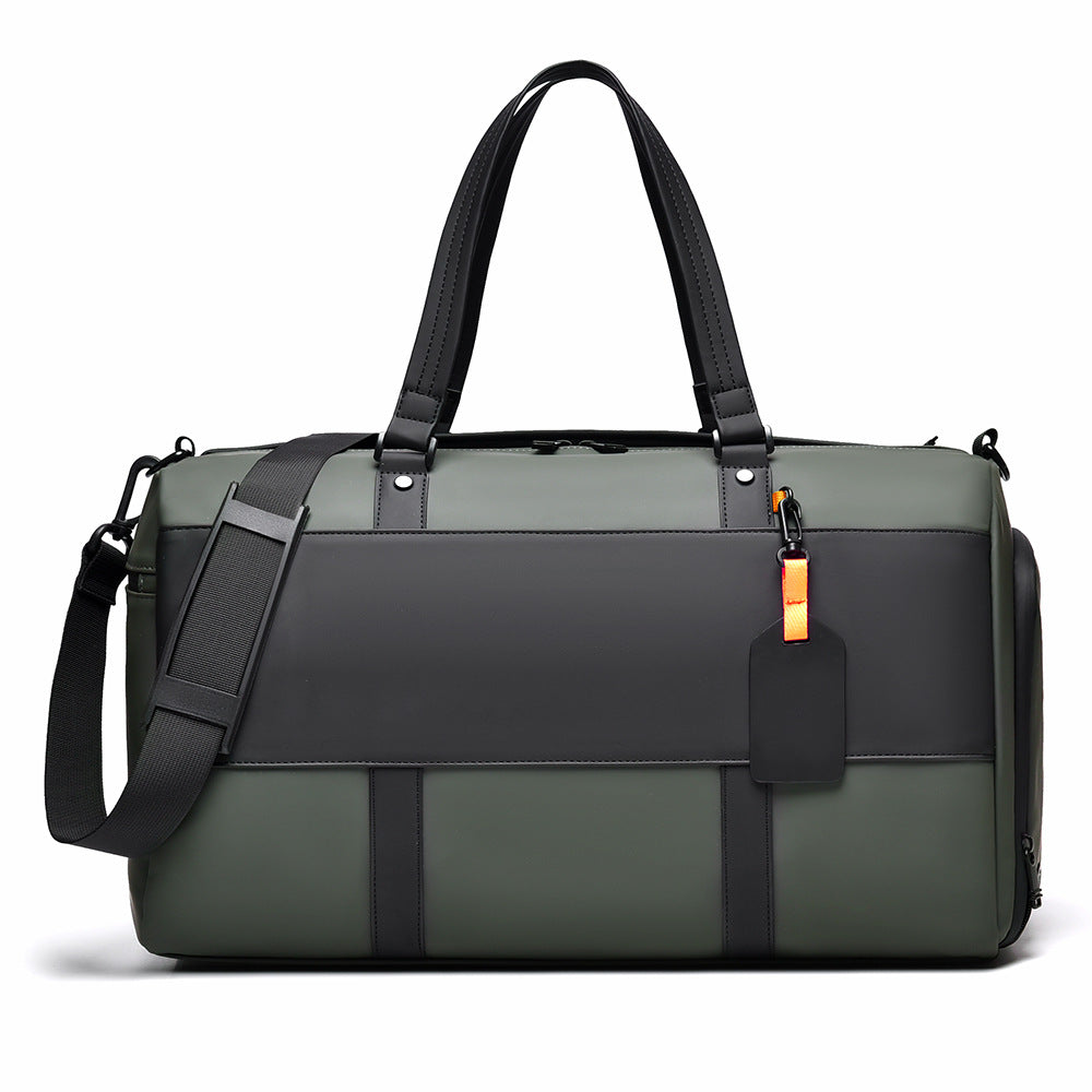 2025 New stylish and simple travel bag, independent shoe compartment bag, shoulder messenger bag, wet and dry separation, short trip fitness bag
