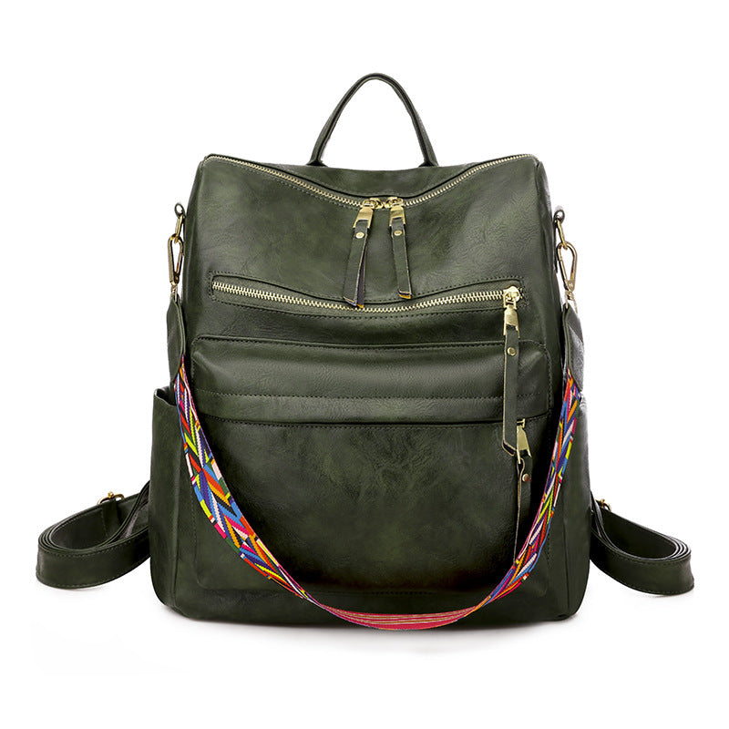 2025 2025 new backpack cute female PU retro home mommy bag, backpack large capacity, girls backpack