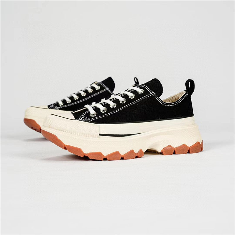 ZllKl Putian Pure Original Allstar Canvas Shoes 100 Th Anniversary Platform Dad Shoes Men's and Women's Casual All-Matching Heightened Sneakers