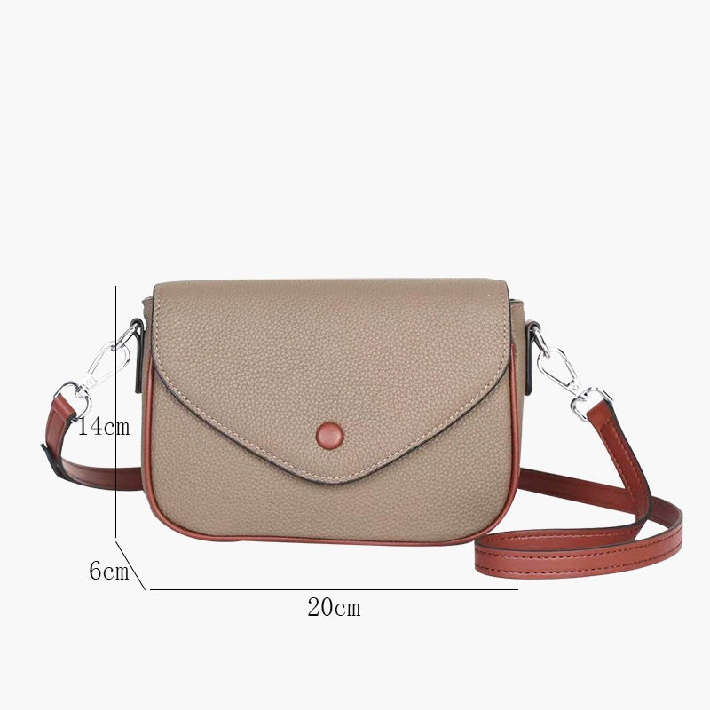 TOGO pattern cowhide small square bag women's messenger high-end leather women's bag versatile casual women's shoulder bag 9805