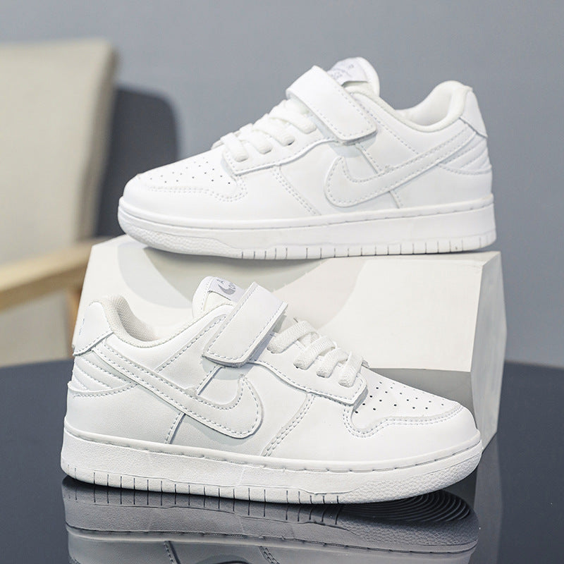 ZllKl Green Apple Children's Shoes AJ Children's Shoes Boys Spring New Panda Black and White Sneaker Boys and Girls Dunk Board Shoes
