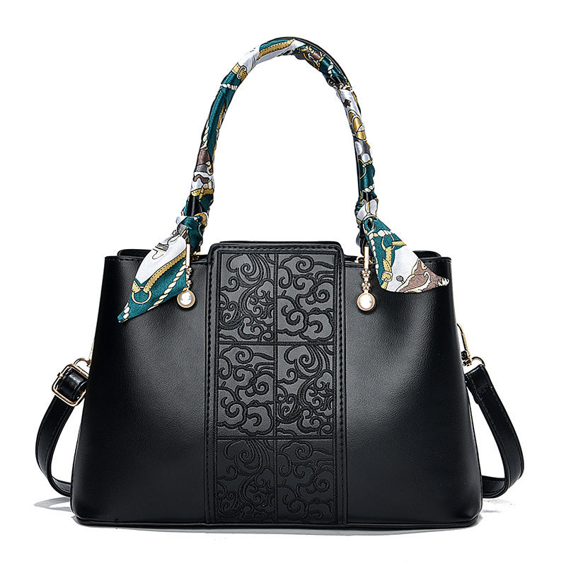 ZllKl Red Wedding Bag Women's New High-Grade Mom Bag Chinese Style Bridal Bags Wedding Mother-in-Law Handbag