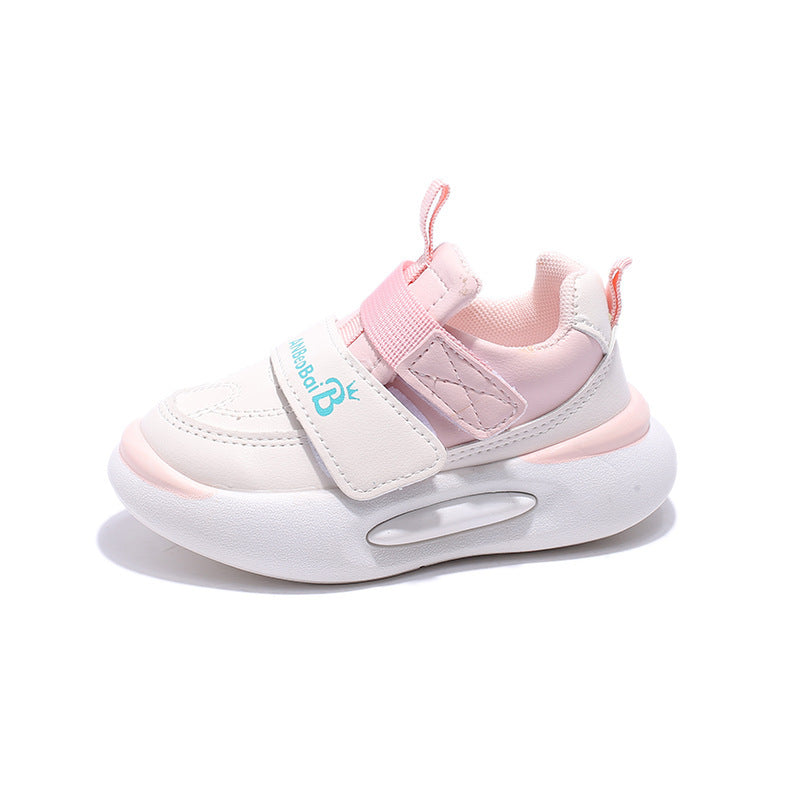 ZllKl Spring and Autumn New Children's Letter Fashion Sneaker Boys and Girls Sports Fashion Casual Running Shoes Dad Shoes