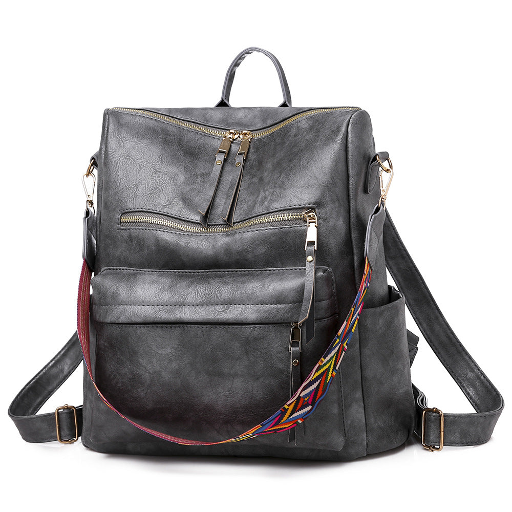 2025 2025 new backpack cute female PU retro home mommy bag, backpack large capacity, girls backpack