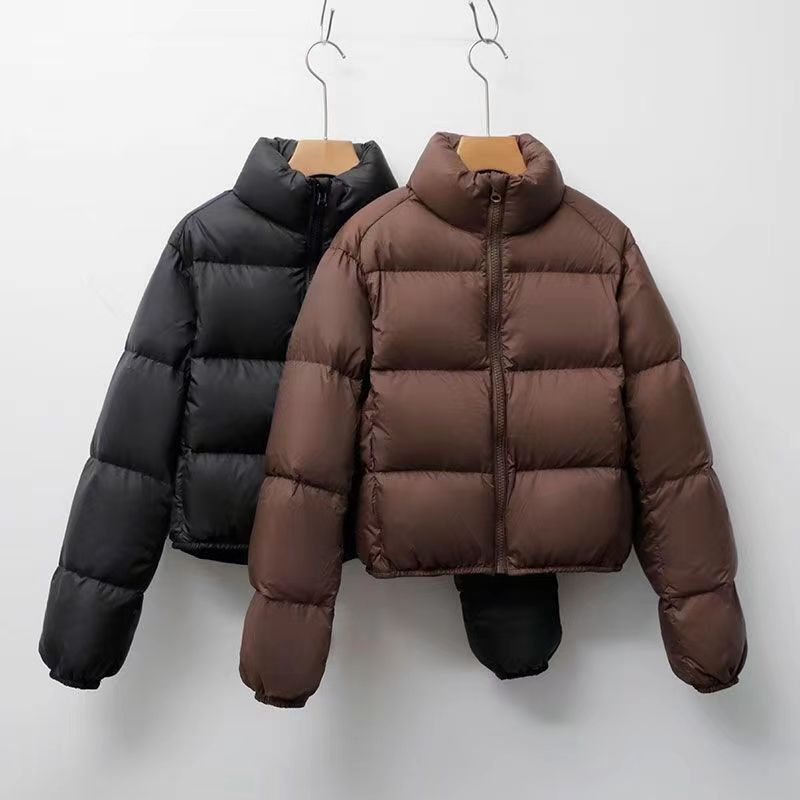 winter new Kendou style thickened stand-up neck cotton coat women's short fashion small cotton coat