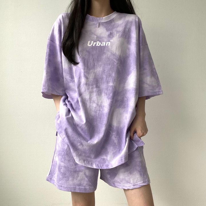 ZllKl Imitation cotton, 2025 trade suit, women's short-sleeved shorts, two New new summer fashion casual sportswear loose