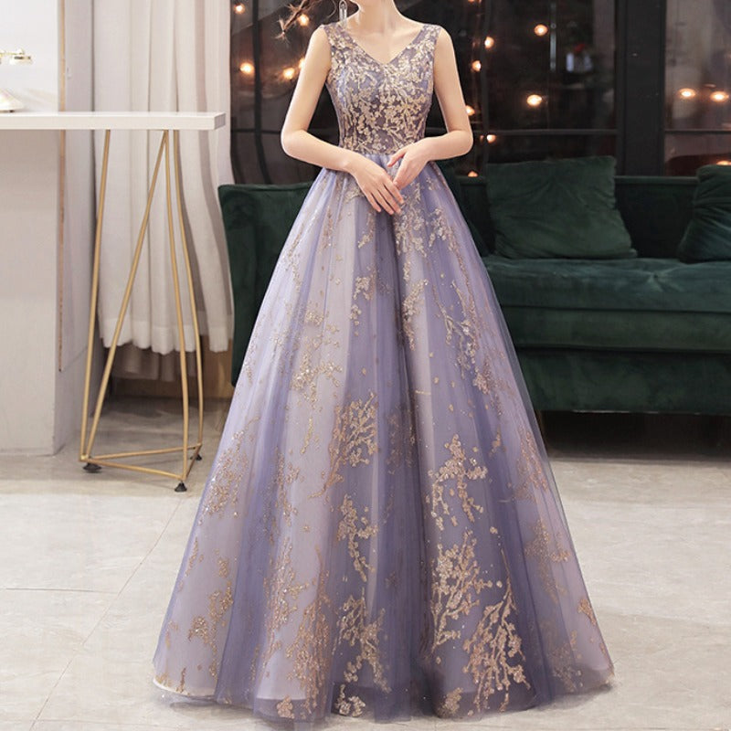 2025 evening dresses women's new student performance costumes host Bel Canto art exams solo tutu skirt vocal dress