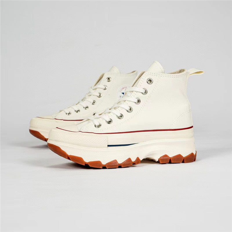 ZllKl Putian Pure Original Allstar Canvas Shoes 100 Th Anniversary Platform Dad Shoes Men's and Women's Casual All-Matching Heightened Sneakers