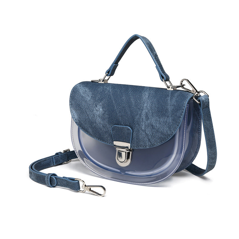 ZLLKL 2025 Bohao popular new Popular trade messenger bag women's high sense translucent versatile shoulder fashion handbag saddle bag