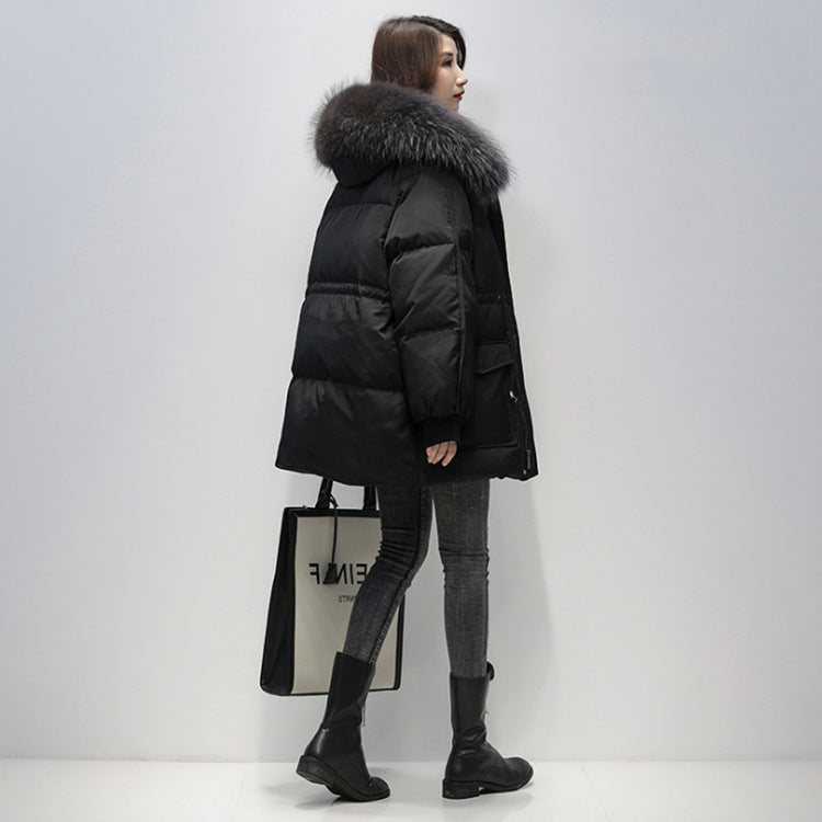 Longshun down cotton-padded clothes winter 2023 new Korean version small loose cotton-padded jacket thickened cotton-padded clothes bread women