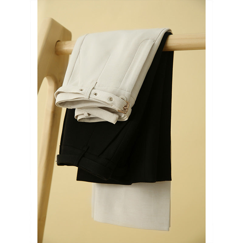 2025 Temperament split skirt, high waist fashion skirt spring and autumn new women's clothing, medium and long white skirt