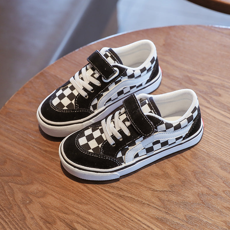 ZllKl Children's Canvas Shoes Summer New Boys and Girls Korean Sports Board Shoes Toddler Children Teens Street Shooting Toddler Shoes Fashion
