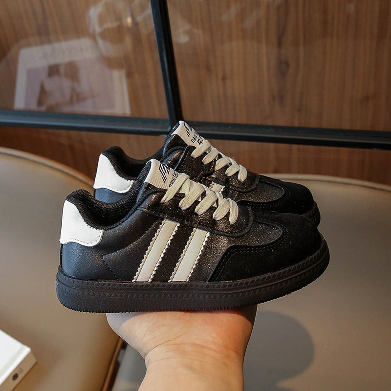ZllKl Children's Sneakers Spring and Autumn Korean Style University Style Fashionable Sports Shoes Girl All-Match Student Leisure Board