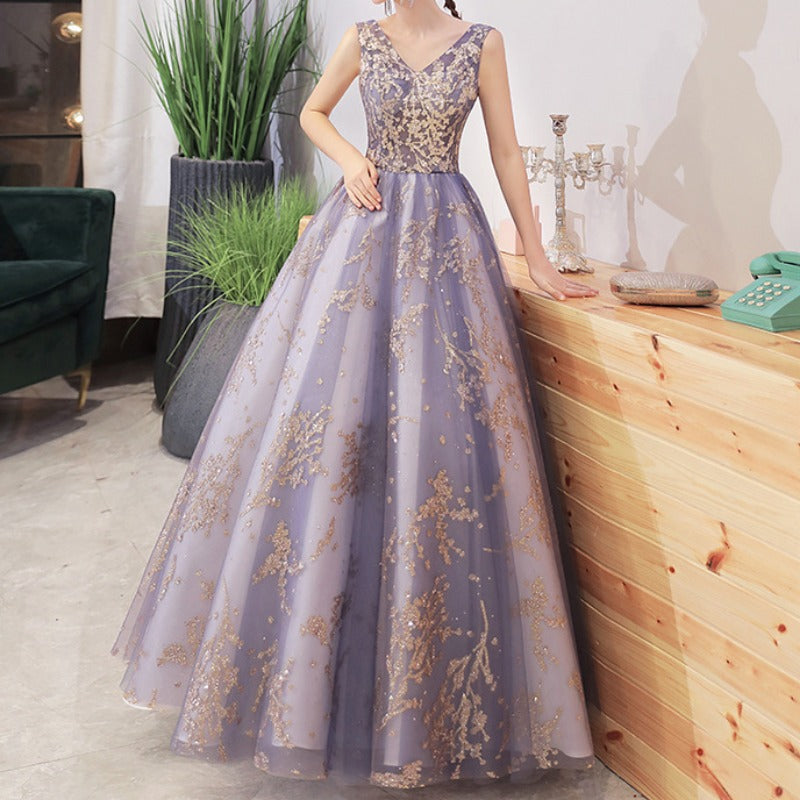 2025 evening dresses women's new student performance costumes host Bel Canto art exams solo tutu skirt vocal dress