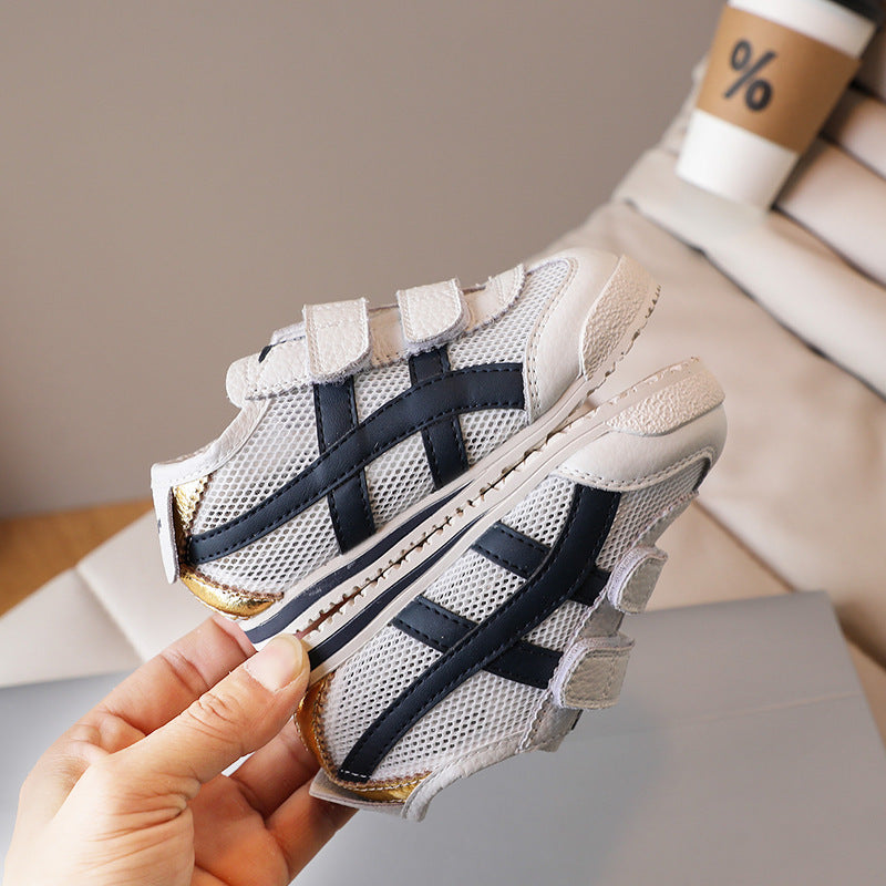ZllKl Fashion Soft Bottom Baby Toddler Shoes Spring and Summer New Boys 'And Girls' Sneakers Korean Genuine Leather Children Cortez