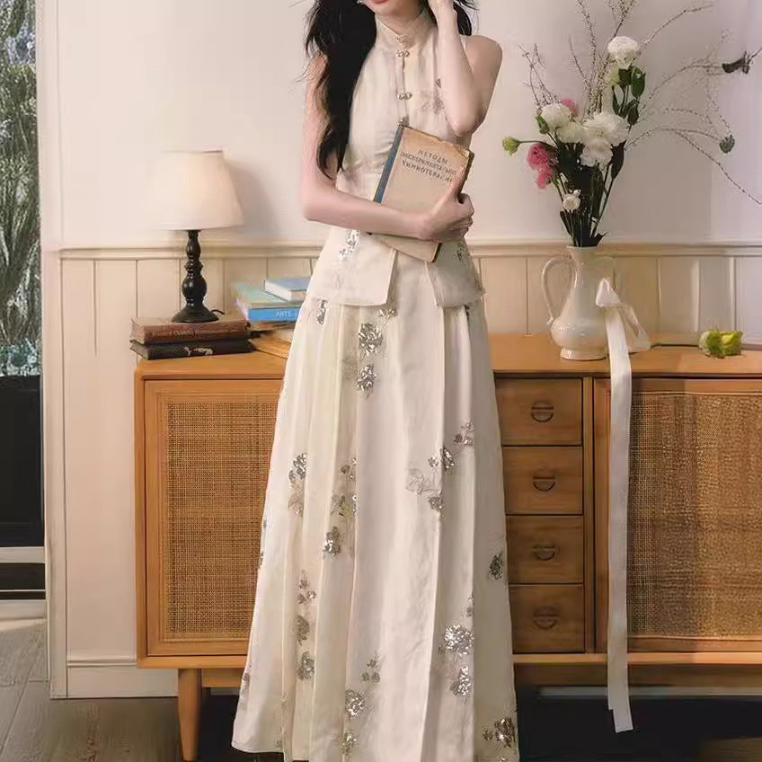 2025 Spot new Chinese style popular summer fashion rich family daughter style gentle and beautiful light luxury retro national style