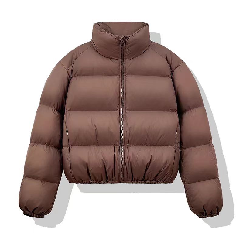 winter new Kendou style thickened stand-up neck cotton coat women's short fashion small cotton coat