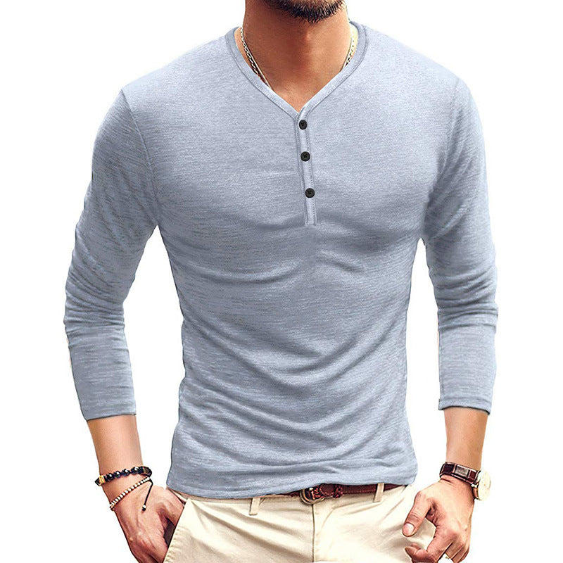 ZLLKL 2025 autumn and winter Popular trade clothing men's t-shirts, long-sleeved bottoming shirts, popular men's t-shirts