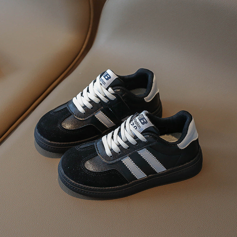 ZllKl Children's Sneakers Spring and Autumn Korean Style University Style Fashionable Sports Shoes Girl All-Match Student Leisure Board