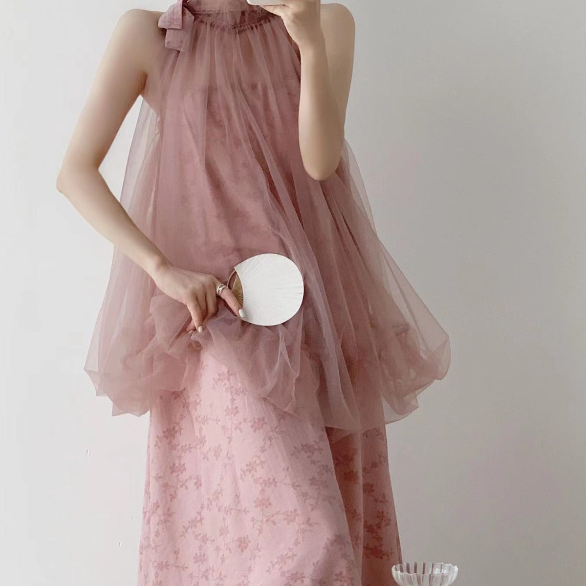 2025 New Chinese neck light raspberry powder jacquard mesh wedding dress photo niche dress fairy dress