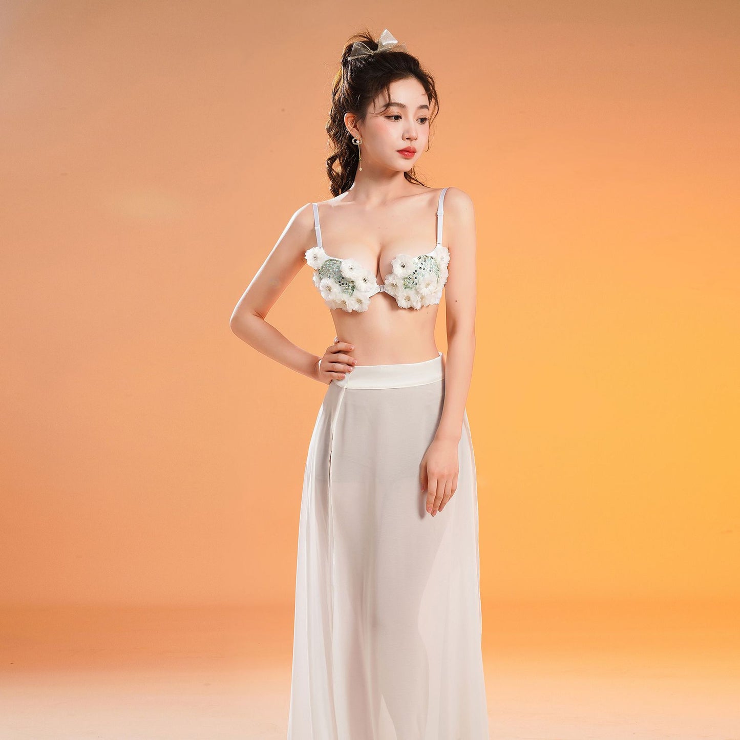 2025 G212/Sexy Perspective Dress Evening Club Car Show Night Club Women's Chiffon Transparent Backless Evening Dress